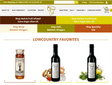 Tablet Screenshot of lowcountryoliveoil.com